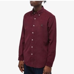 Ralph Lauren Men’s Hardvard Wine  Button-Down Shirt Size M 100% Cotton